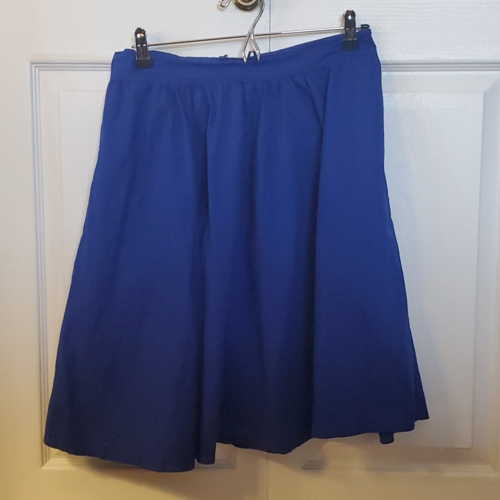 Blue Rockabilly Swing Skirt